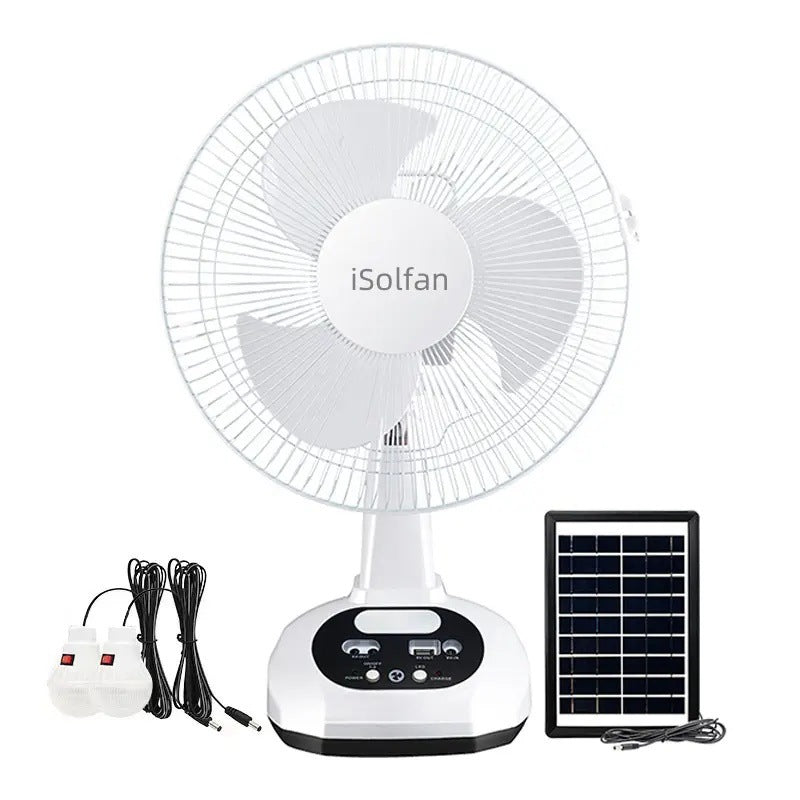 Women's Solar-Powered High-Performance Fan with 4 Solar Panels Kalsten