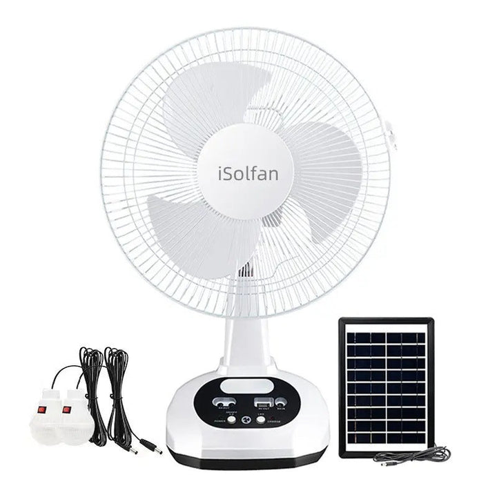 Women's Solar-Powered High-Performance Fan with 4 Solar Panels Kalsten