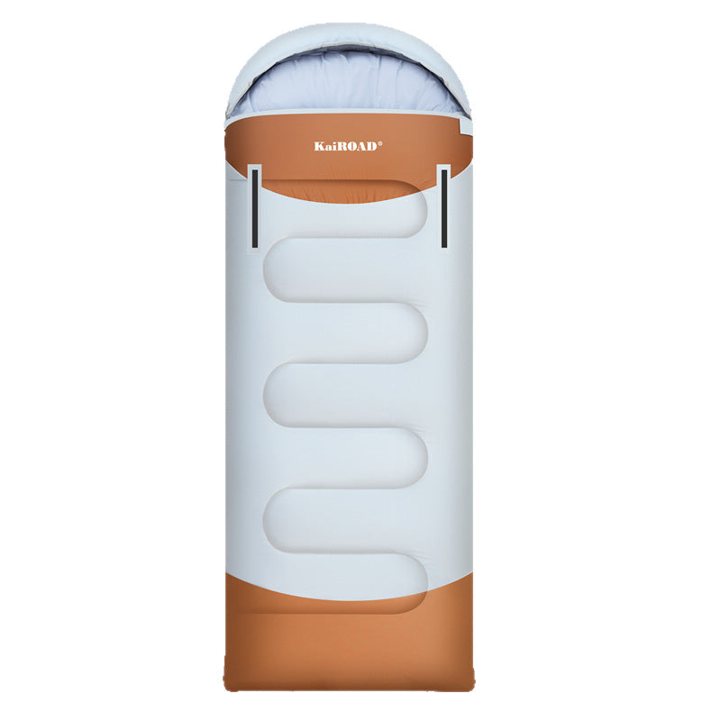 Sleeping bag with integrated hood and temperature control Kalsten