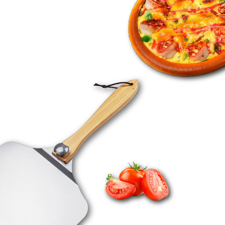 extra-large thin professional aluminum pizza peel with ergonomic wooden handle Kalsten