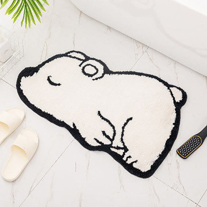 Cartoon Cat-Shaped Bath Mat Kalsten