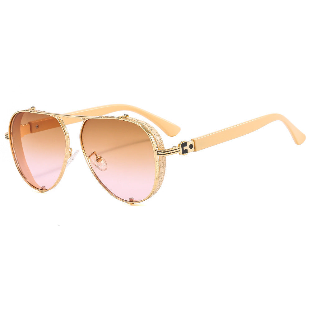 Women Luxurious Retro Sunglasses with Ornate Decorations Kalsten