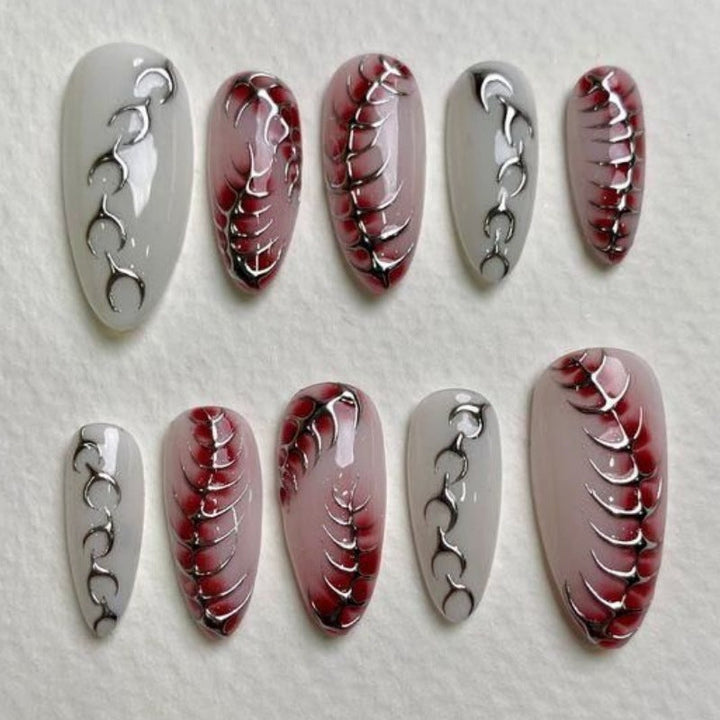 Elegant Decorative Press-On Nail Set Kalsten