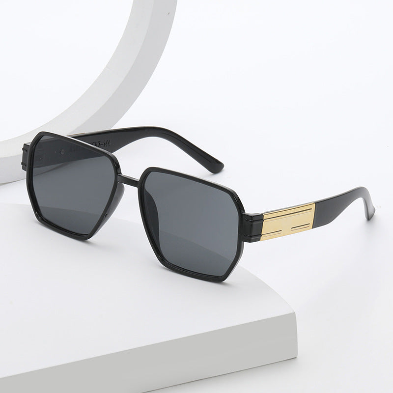 Women's modern oversized sunglasses with asymmetric frame Kalsten
