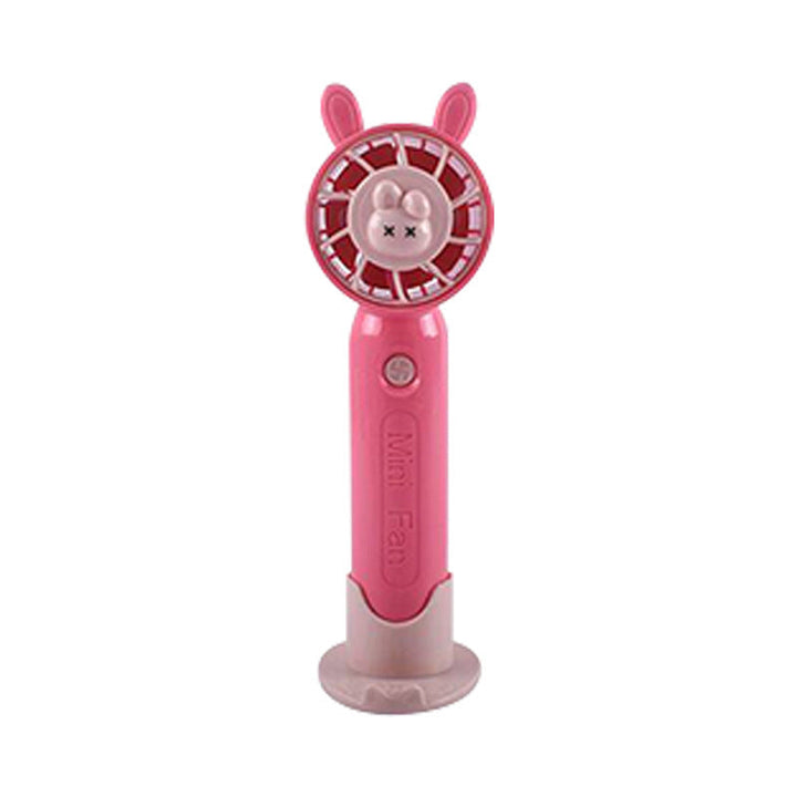Unisex nan portable rechargeable handheld desk fan with silicone suction base and quiet brushless motor Kalsten