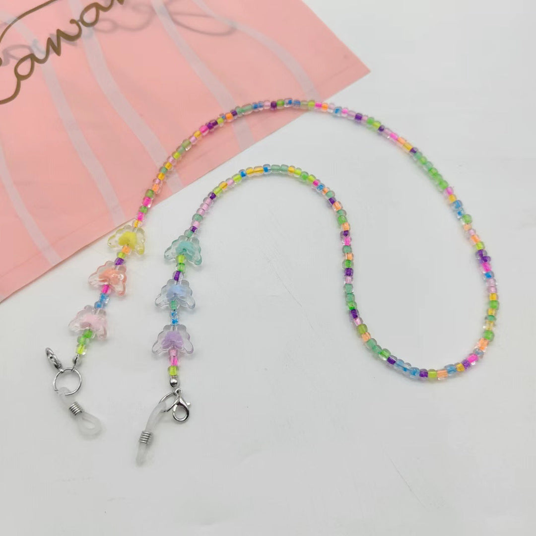 Colorful glasses holder chain with cute animal motifs Kalsten
