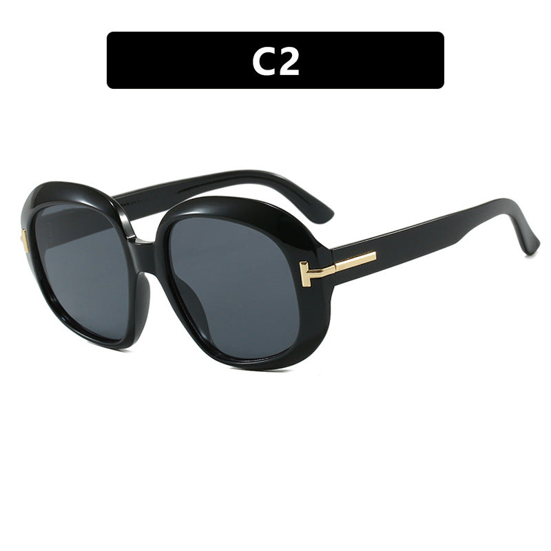 Women's oversized sunglasses with elegant frame structure and UV protection Kalsten