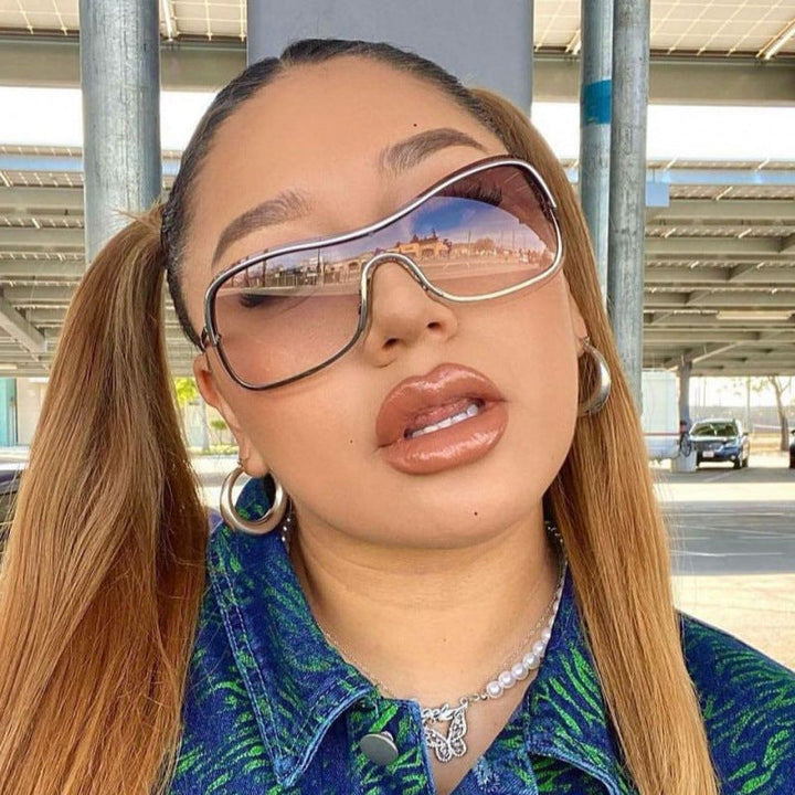Women's sporty oversized sunglasses with elegant design Kalsten