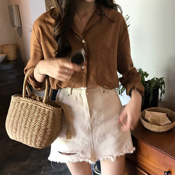 Handcrafted rattan bag with refined details Kalsten