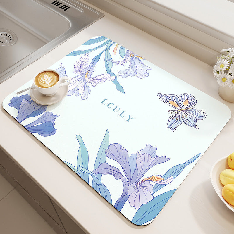 Stylish Floral Kitchen Mat Kalsten