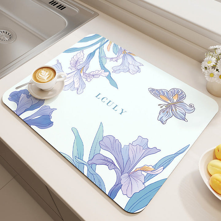 Stylish Floral Kitchen Mat Kalsten