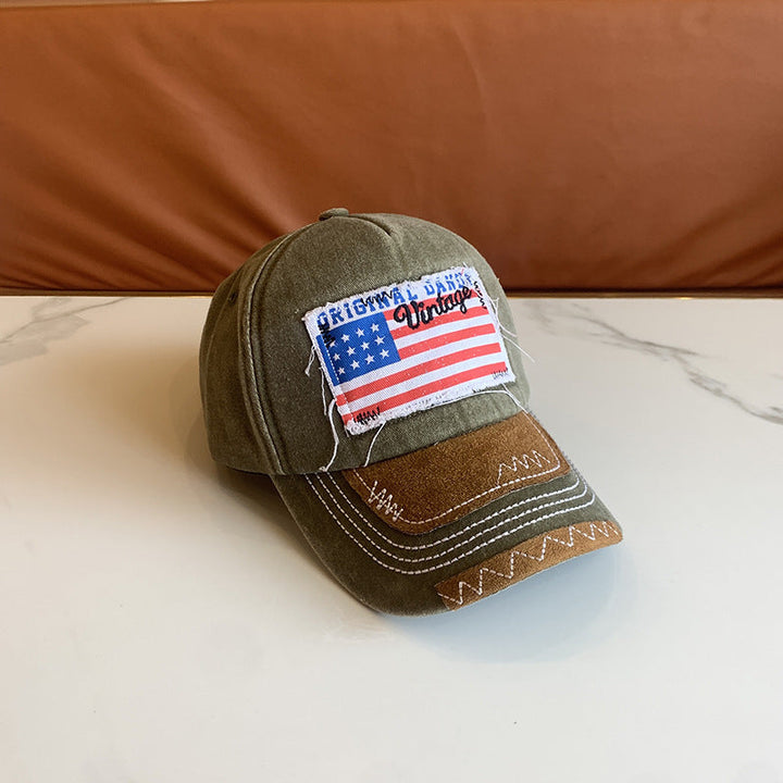 Women's Vintage-Inspired Distressed Baseball Cap Kalsten