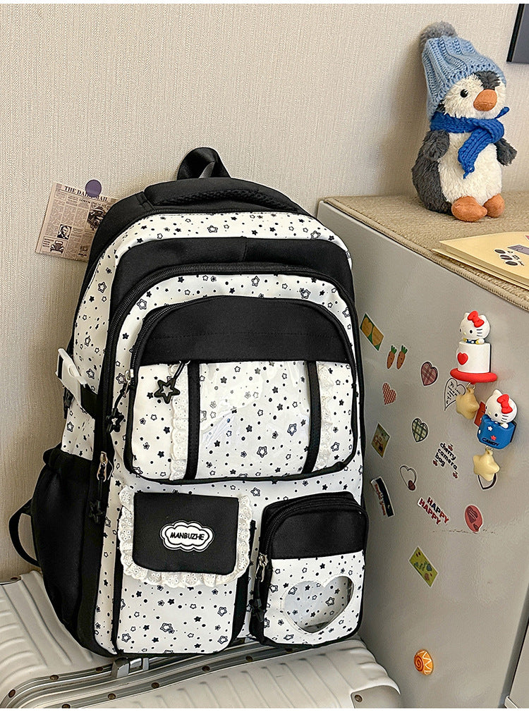 Cute Plush Character Design School Backpack