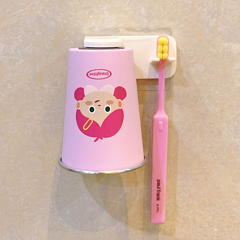 Wall-mounted toothbrush holder with funny cartoon design Kalsten