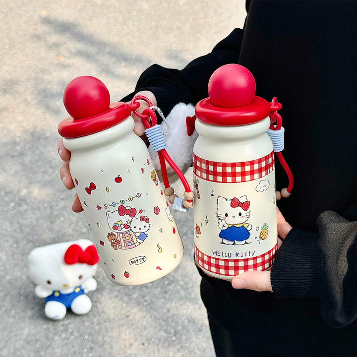 Women Creative Water Bottle with Cute Pendant Kalsten