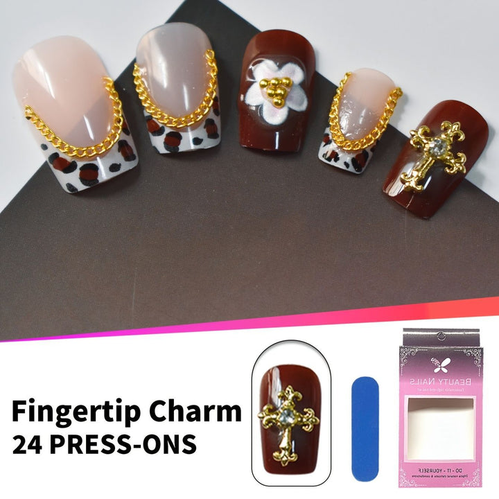 Decorative Press-On Nail Set Kalsten