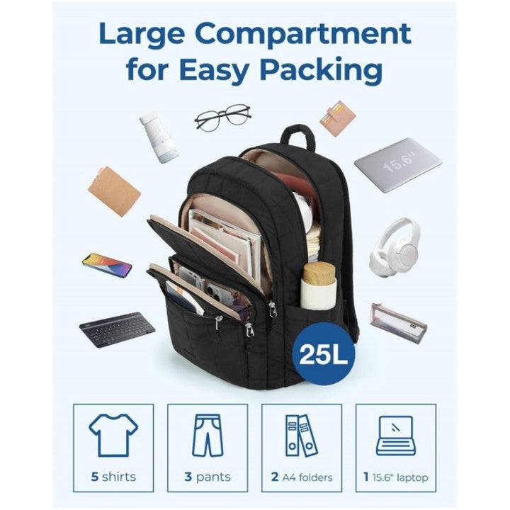 Fashionable backpack with structured compartments Kalsten