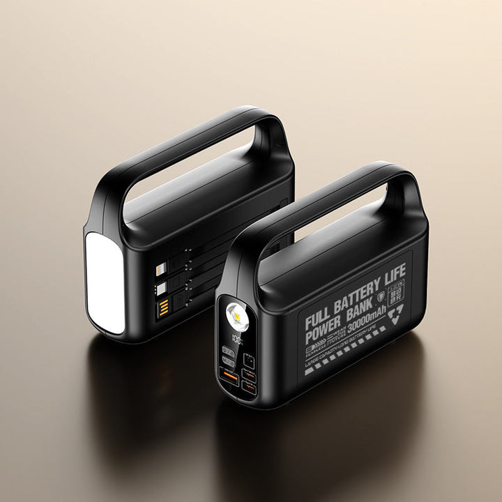 Portable power bank with integrated LED lighting and high capacity Kalsten