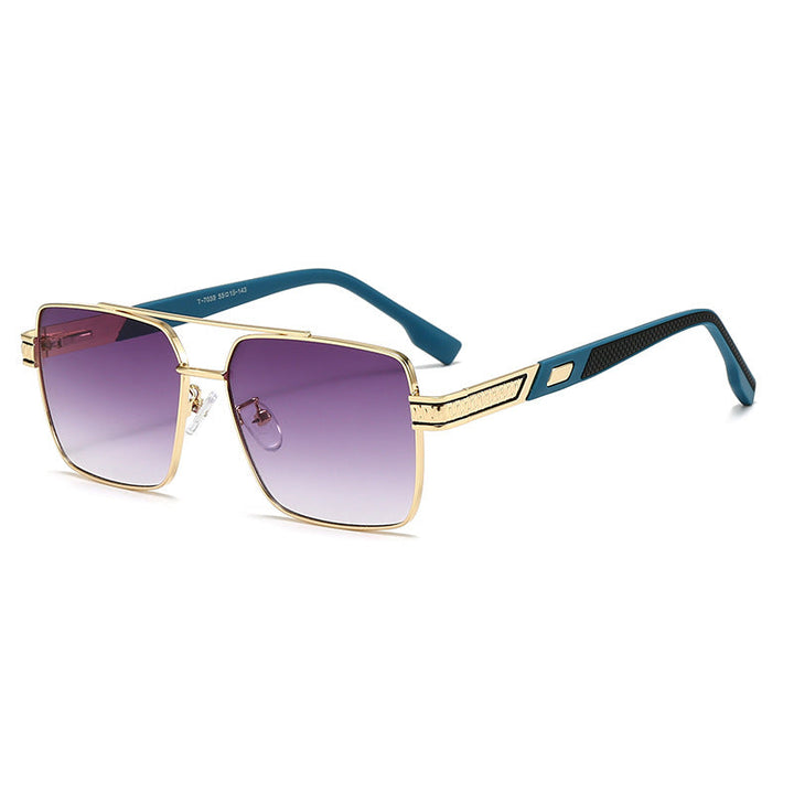 Women's fashionable square sunglasses with stylish rubber temples Kalsten