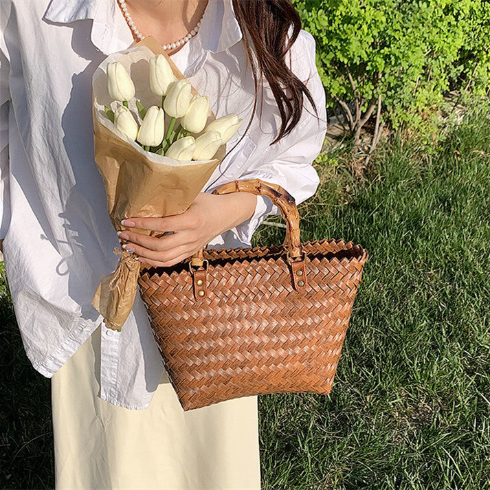 Elegant Woven Tote Bag Kalsten