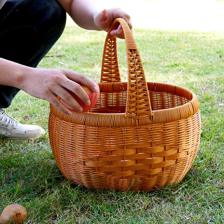 Women Handwoven Basket with Lid Kalsten