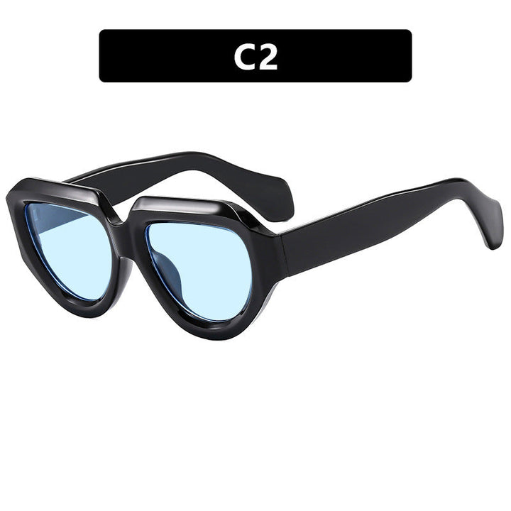 Women's fashionable sunglasses with unique, angular frame Kalsten