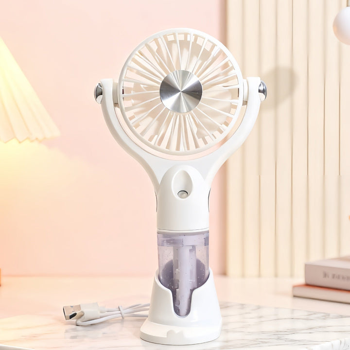 Ladies portable spray fan with USB charging function and ergonomic design Kalsten