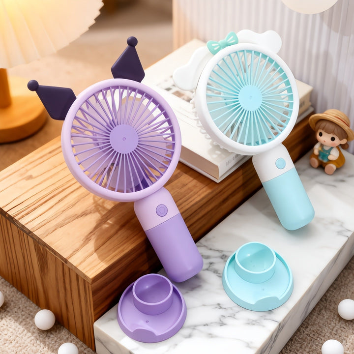Women's Creative Hand Fan with Cute Animal Design Kalsten
