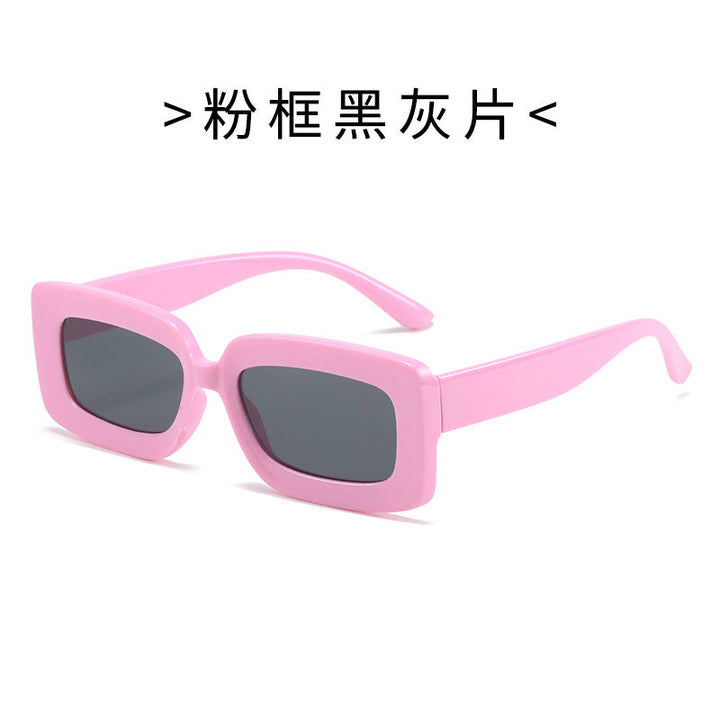 Women's Fashion Turtle Sunglasses with Rectangular Frame and Gradient Lenses Kalsten