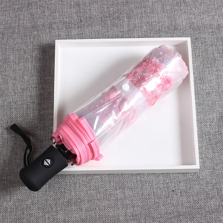 Women's elegant and portable umbrella with floral design Kalsten