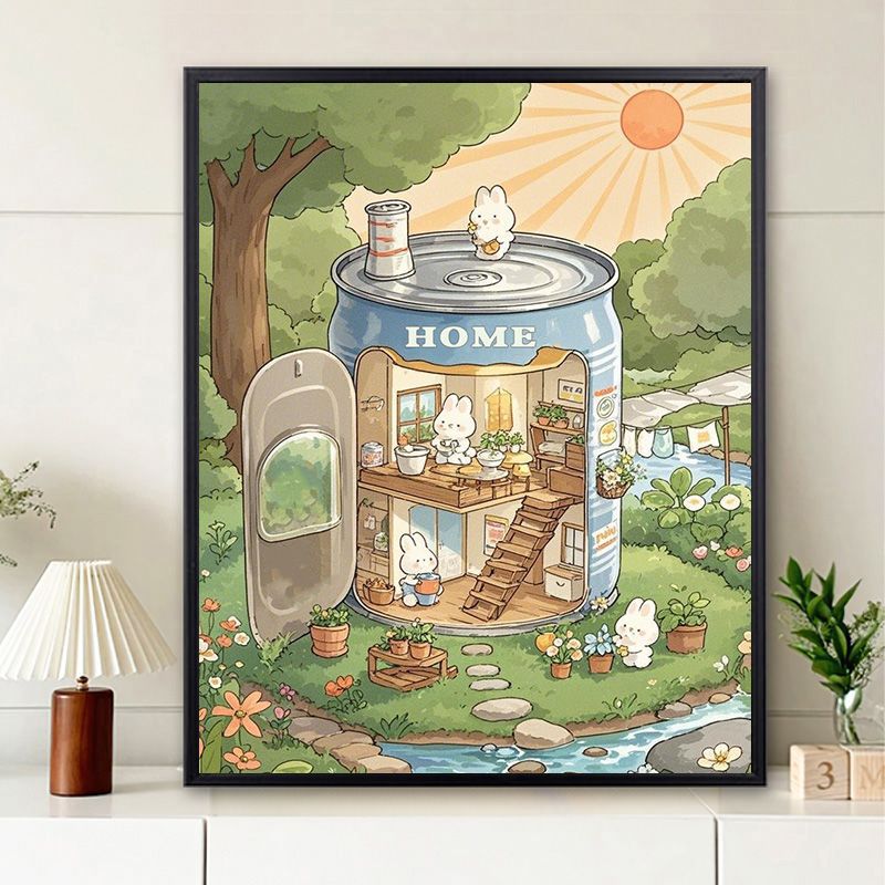 Whimsical Home Illustration Wall Art Kalsten