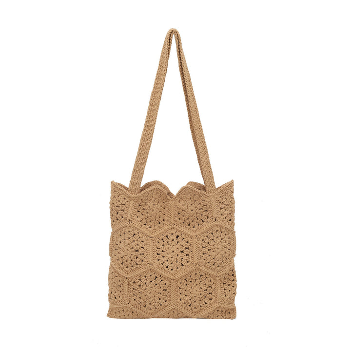 Handwoven shopping bag with unique hexagon pattern Kalsten