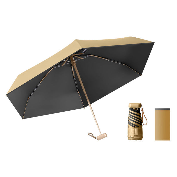Women's UV Protection Folding Umbrella with Stable Construction and Ergonomic Handle Kalsten