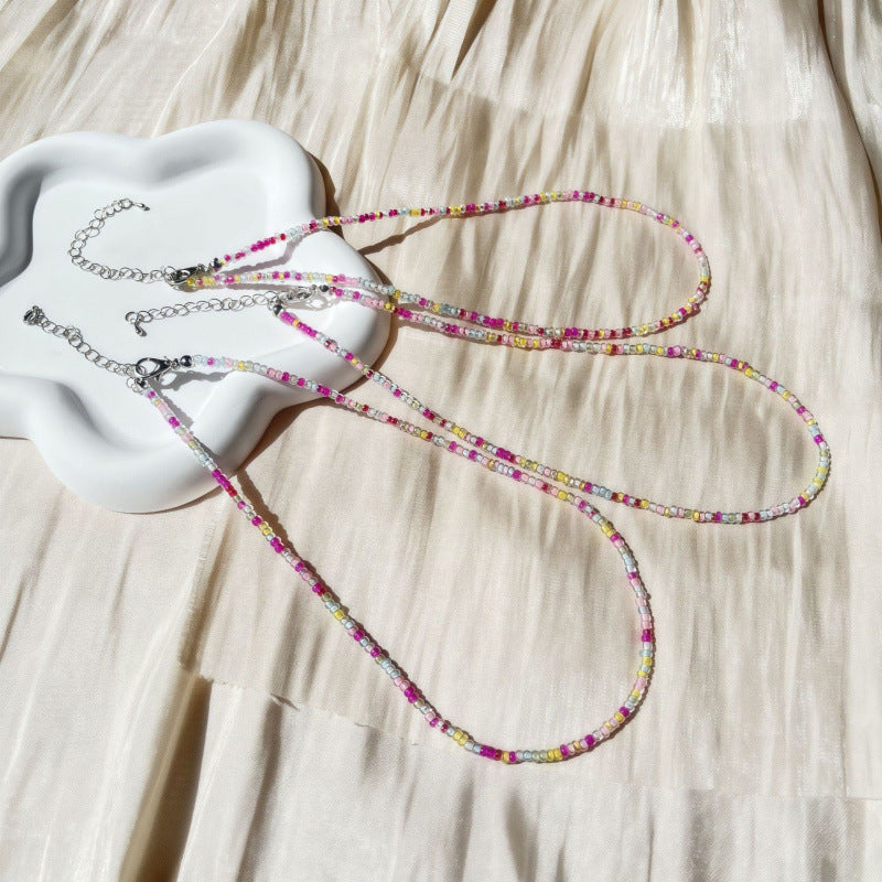Handcrafted Beaded Choker Necklace Kalsten