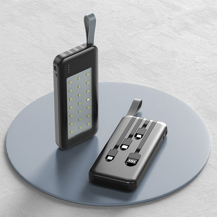 Portable power bank with integrated LED lamp and fast charging function Kalsten