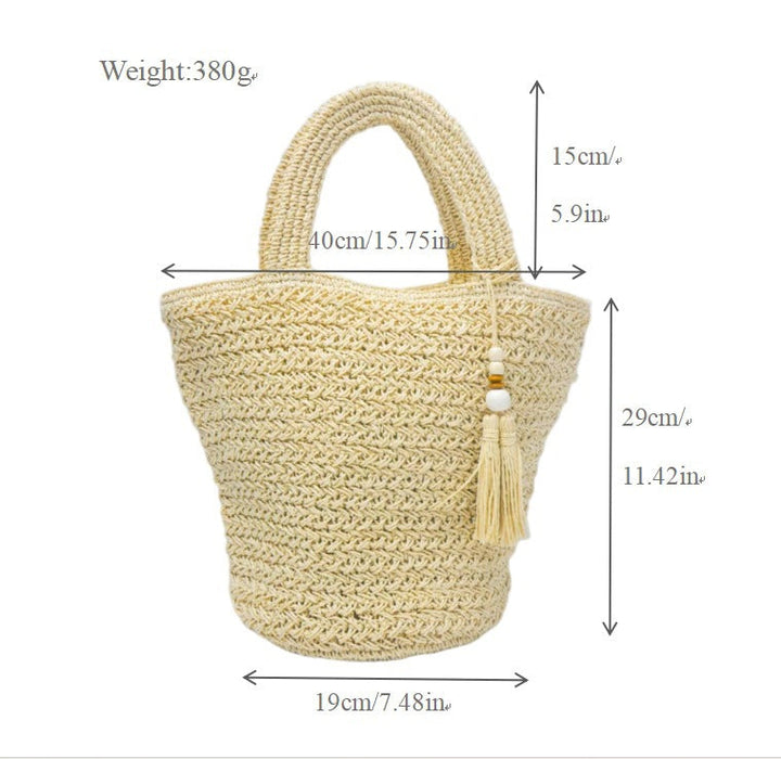 Basket bag with fine woven structure Kalsten