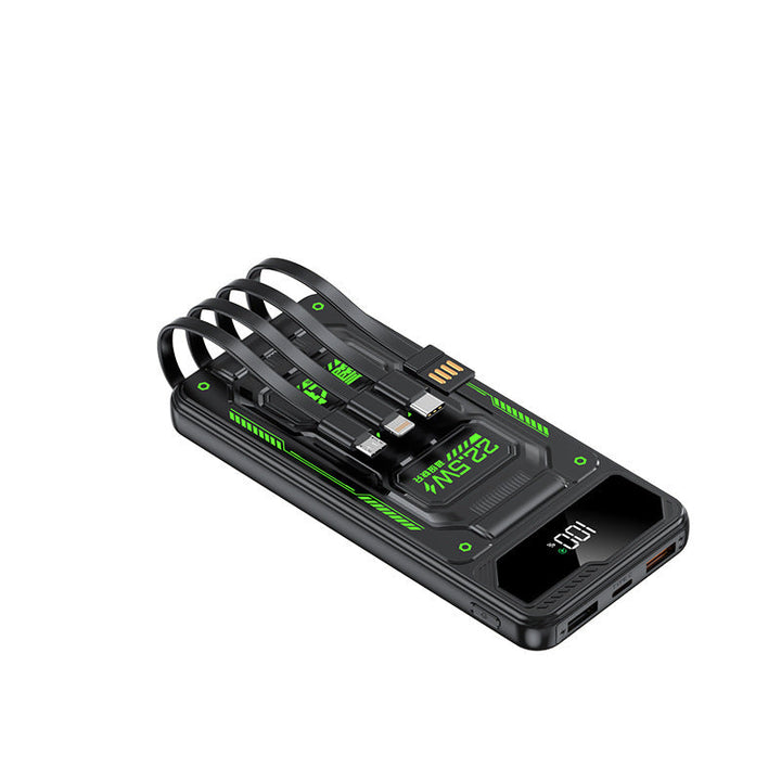 Power bank with integrated charging cables and smart charging function Kalsten