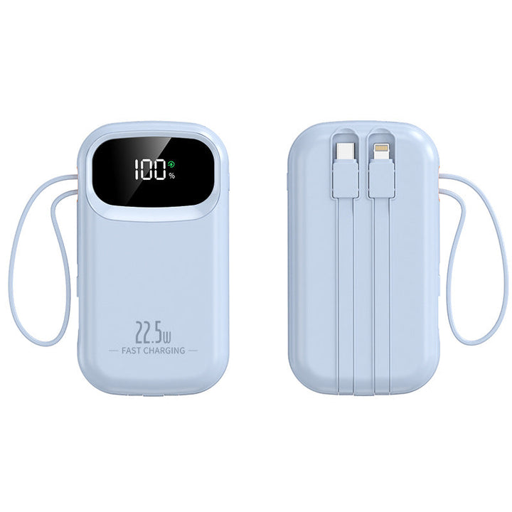 Portable power bank with fast charging connection and LCD display Kalsten