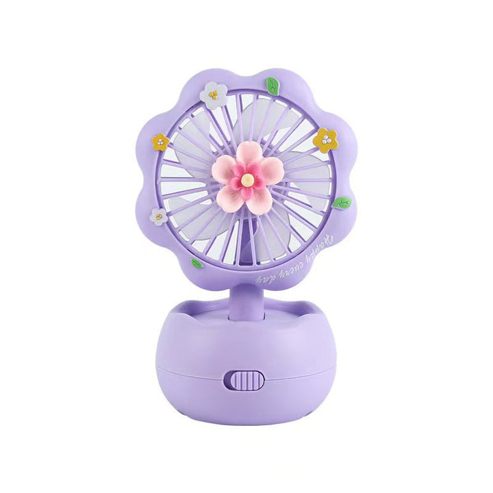 Unisex portable children's table fan with butterfly design, rechargeable and quiet Kalsten