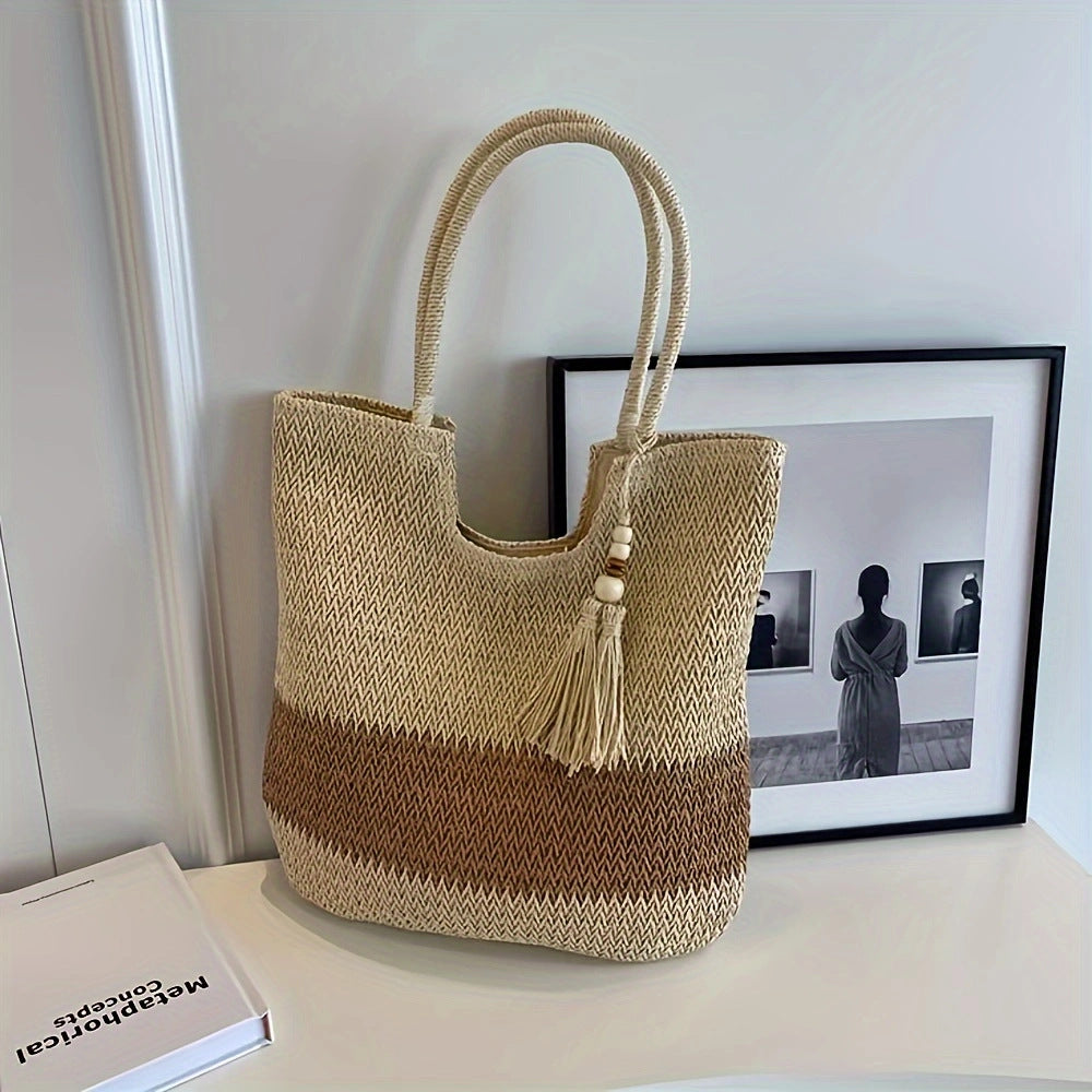 Hand-knotted Seasonal Beach Bag Kalsten