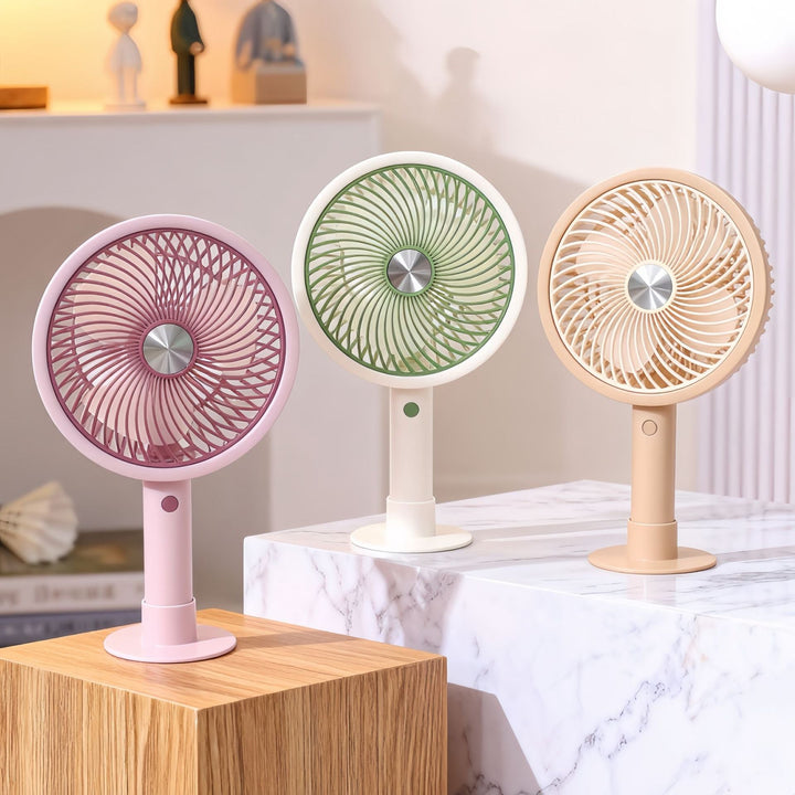 Women's Portable Table Fan with Adjustable Tilt Angle and USB Connection Kalsten