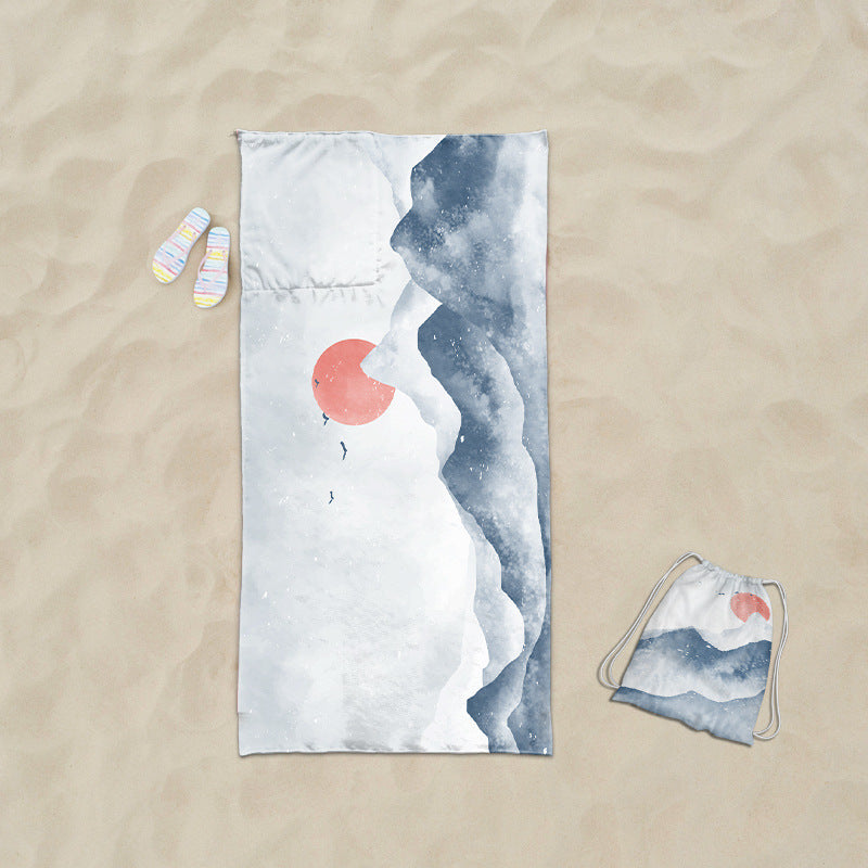 practical beach towel with integrated tote bag design Kalsten