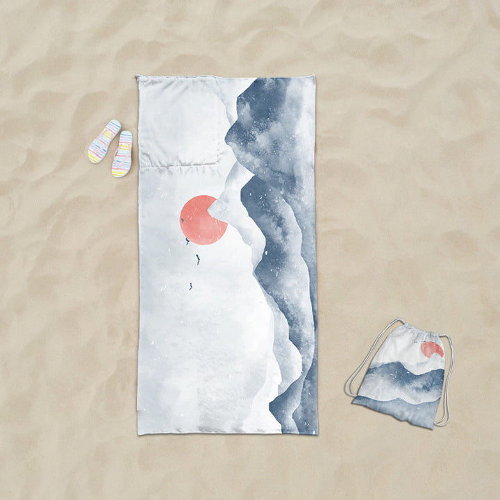 practical beach towel with integrated tote bag design Kalsten