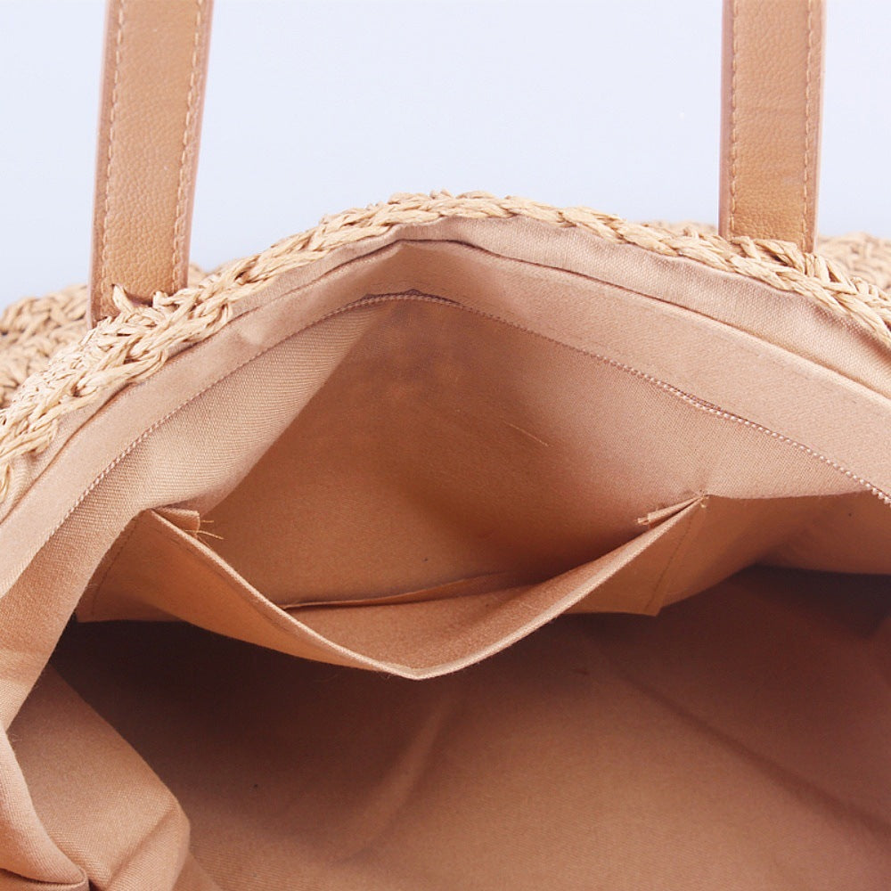 Large Braided Shopper Made of Natural Material Kalsten