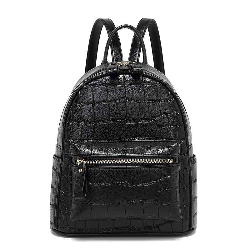 Crocodile-Embossed Mini Chic Backpack Kalsten