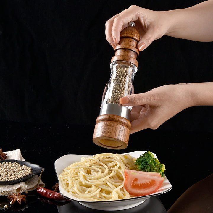 High-quality wood and glass pepper mill Kalsten