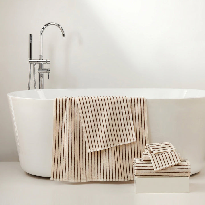 Women's Cotton Bath Towel with Striped Pattern Kalsten