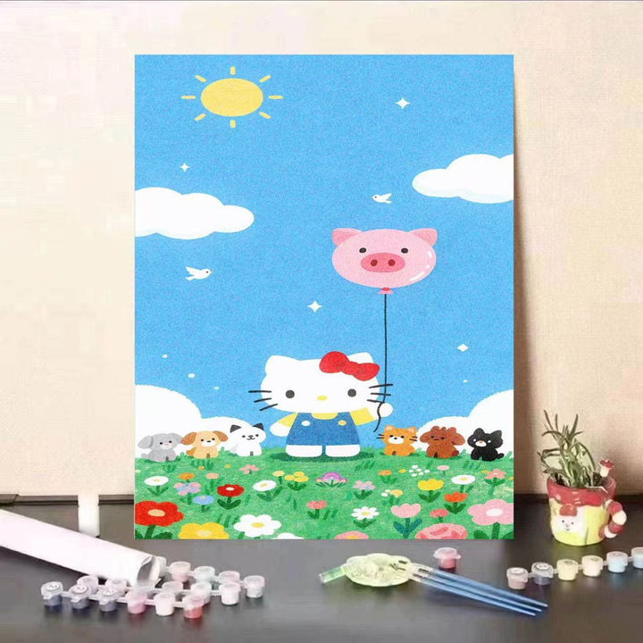 Cute Cartoon Character Paint by Numbers Kit Kalsten