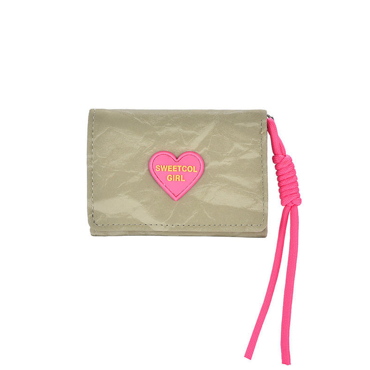 Cute Heart-Embellished Wallet Kalsten
