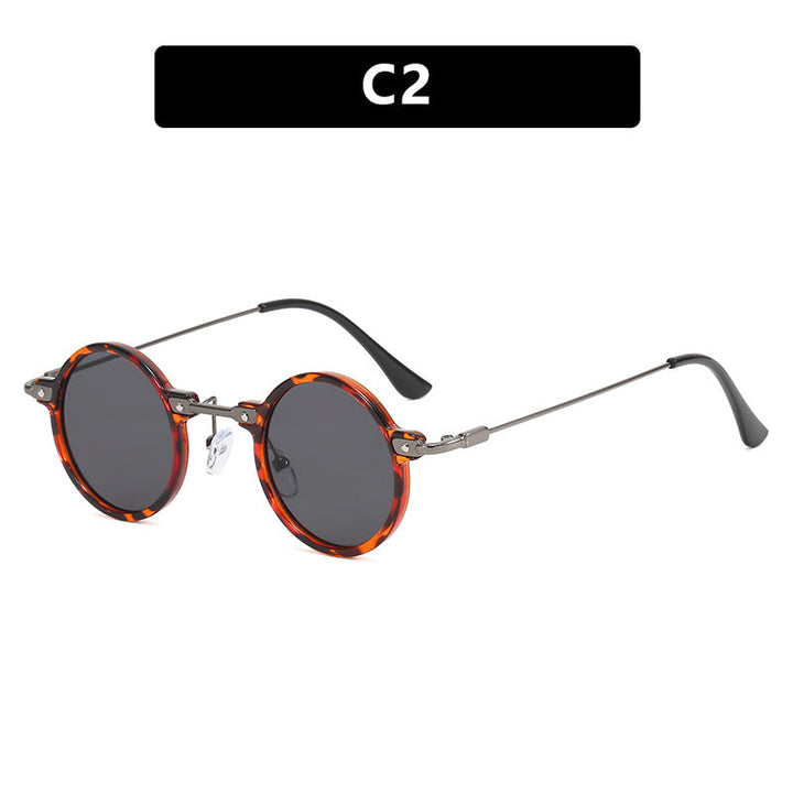 Women's fashionable round sunglasses with stylish metal frame and polarized lenses Kalsten